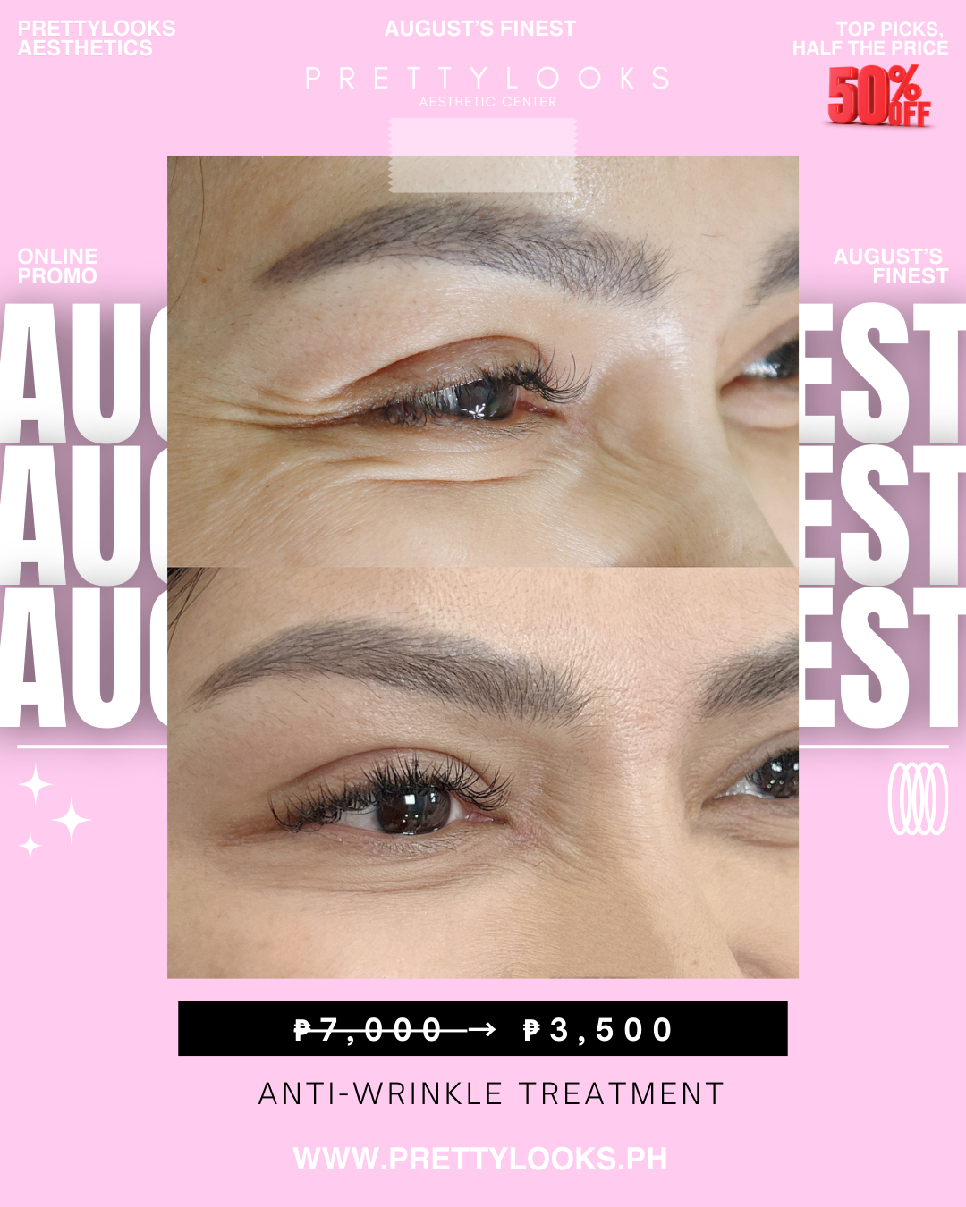 AUGUST’S FINEST – EXCLUSIVE ONLINE PROMO at 50% OFF