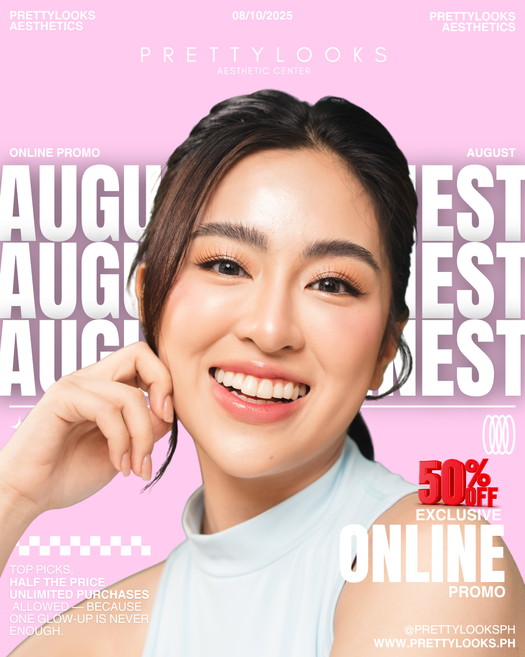 AUGUST’S FINEST – EXCLUSIVE ONLINE PROMO at 50% OFF