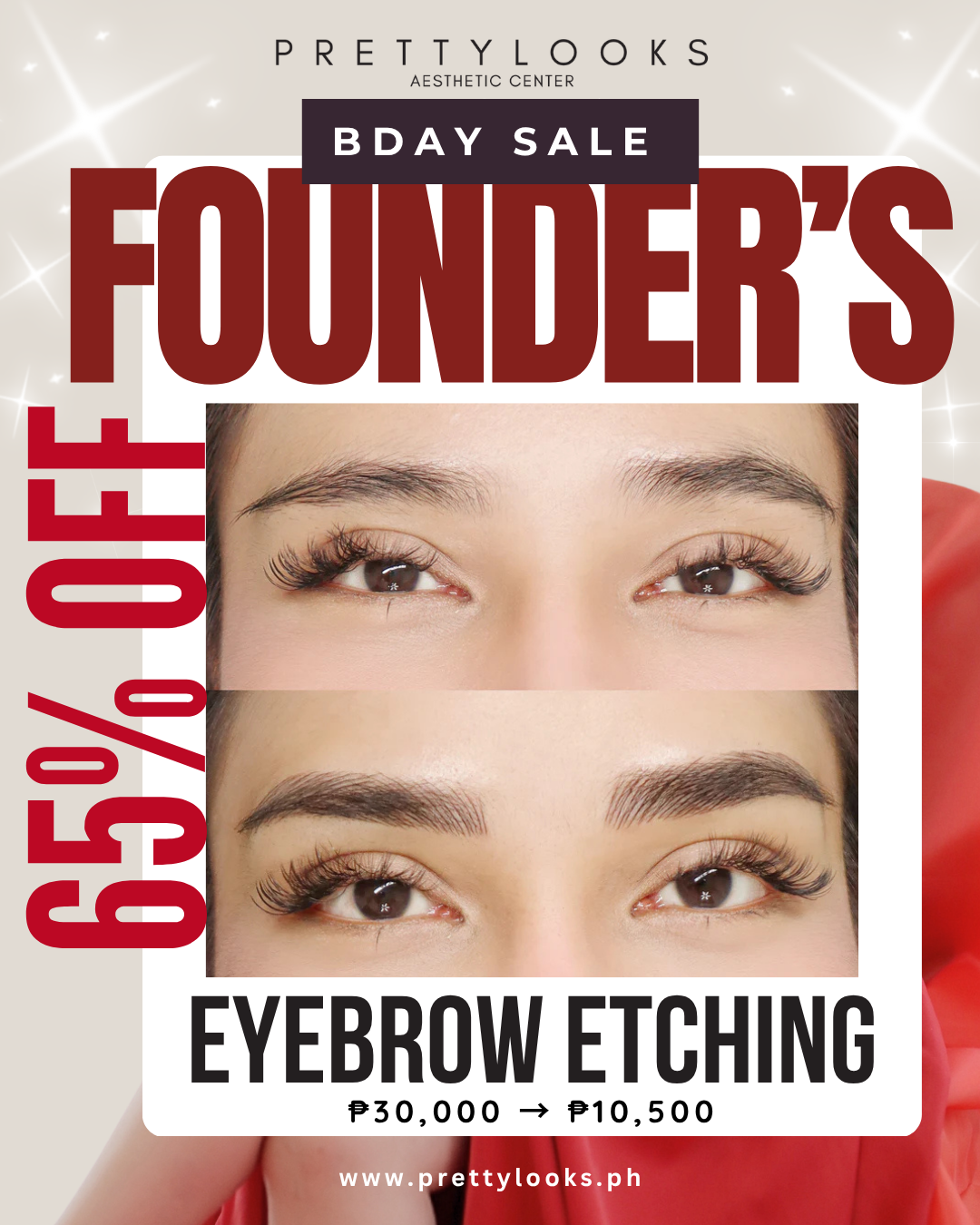 FOUNDER'S BIRTHDAY SALE 65% OFF
