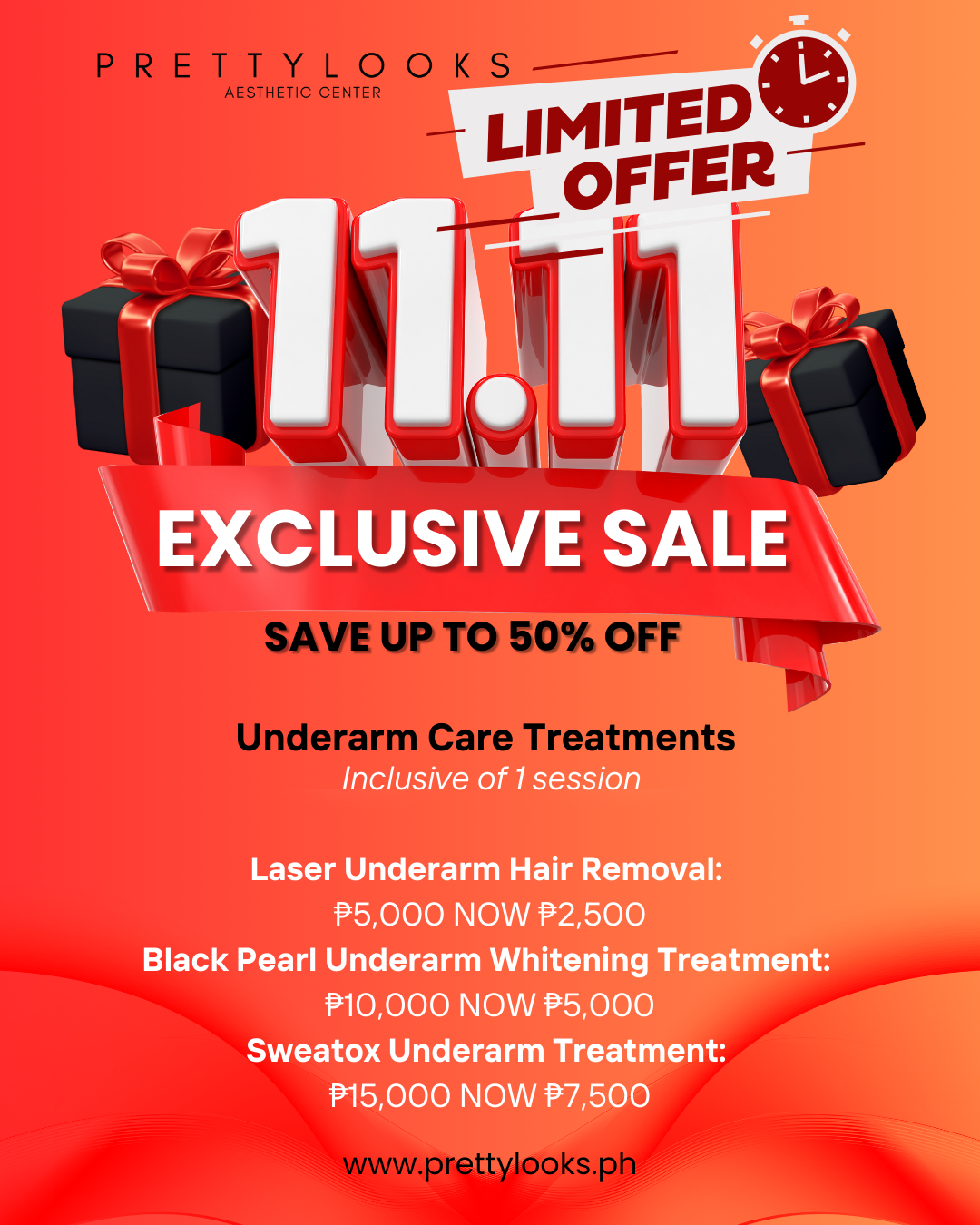 11.11 EXCLUSIVE SALE - Underarm Care Treatments 50% OFF