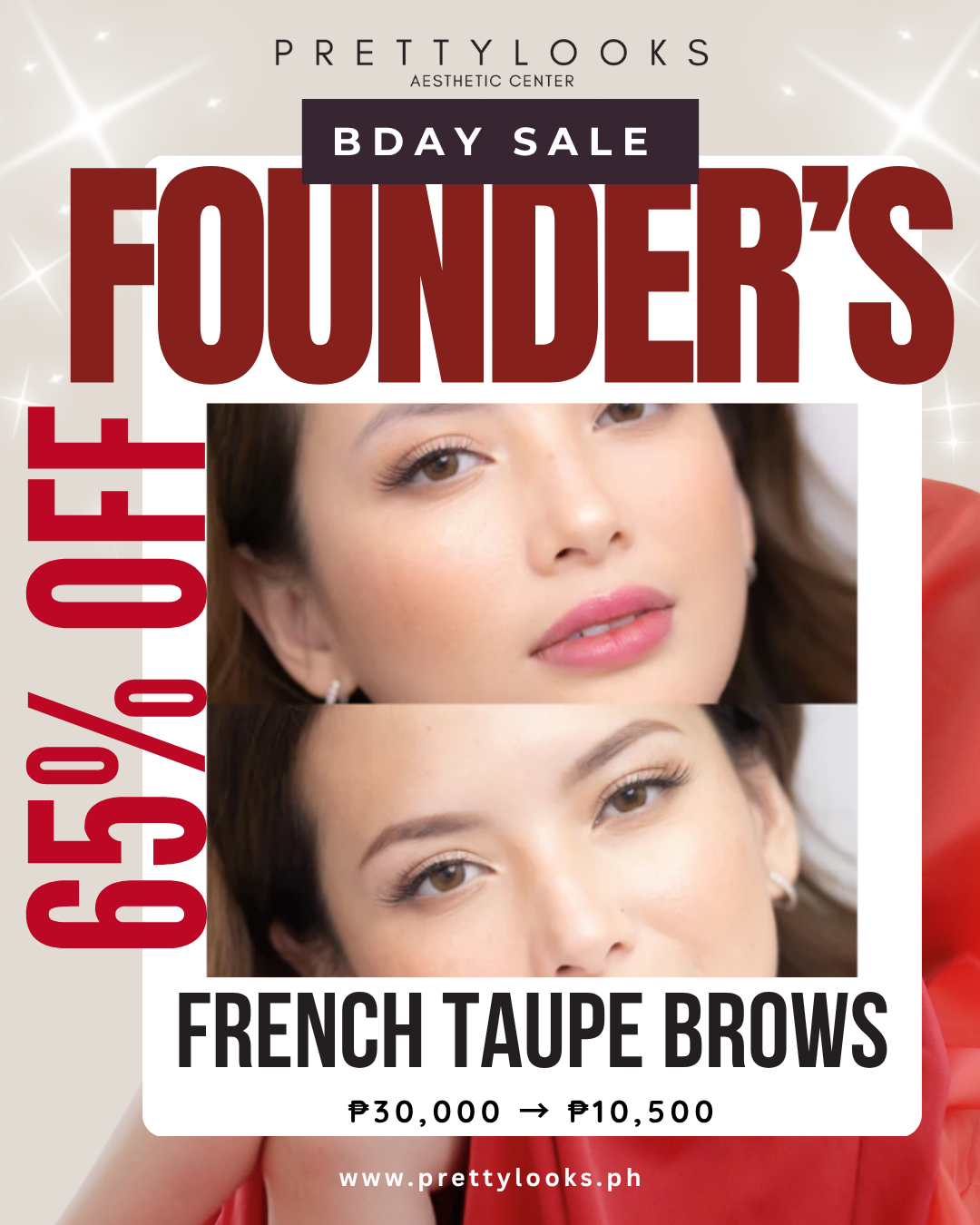 FOUNDER'S BIRTHDAY SALE 65% OFF
