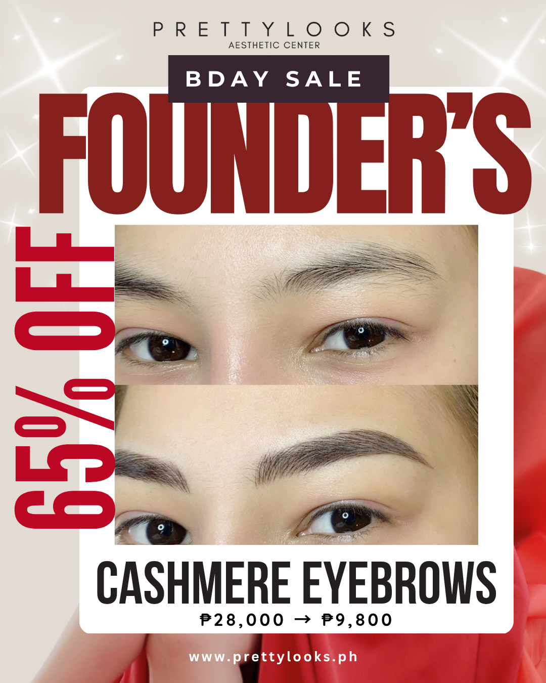FOUNDER'S BIRTHDAY SALE 65% OFF