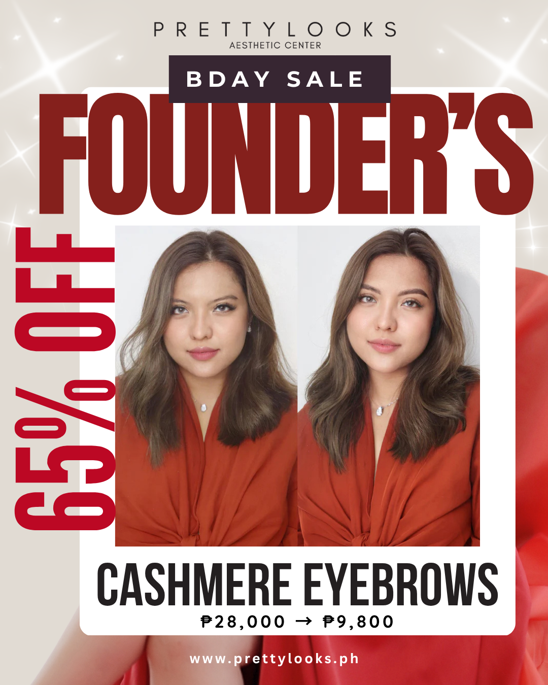 FOUNDER'S BIRTHDAY SALE 65% OFF