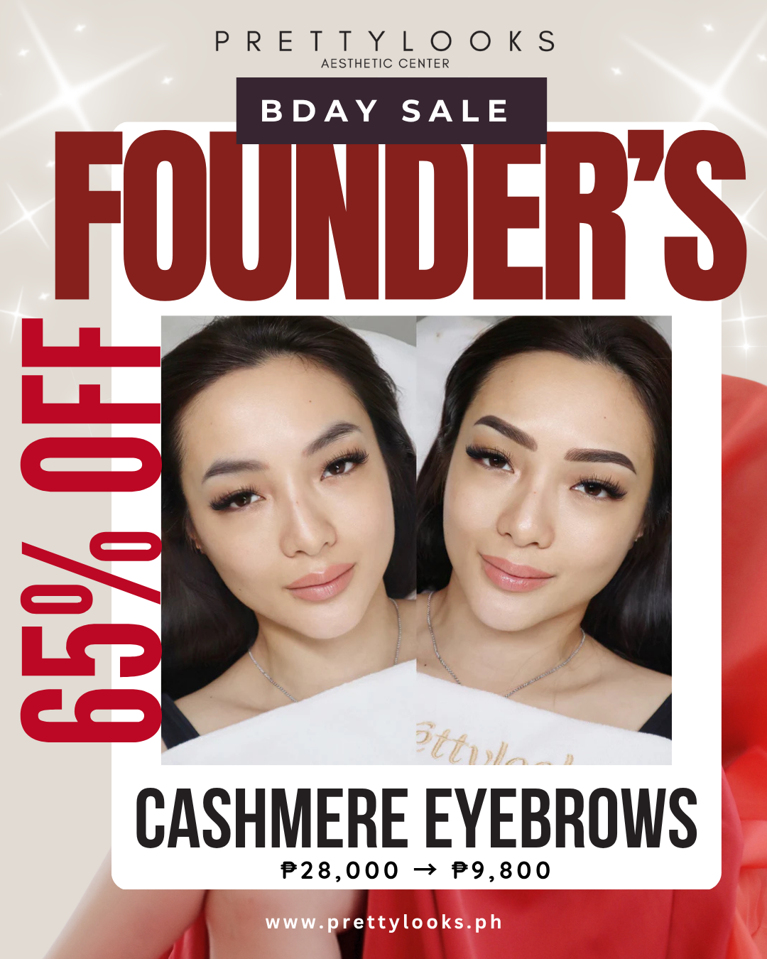 FOUNDER'S BIRTHDAY SALE 65% OFF