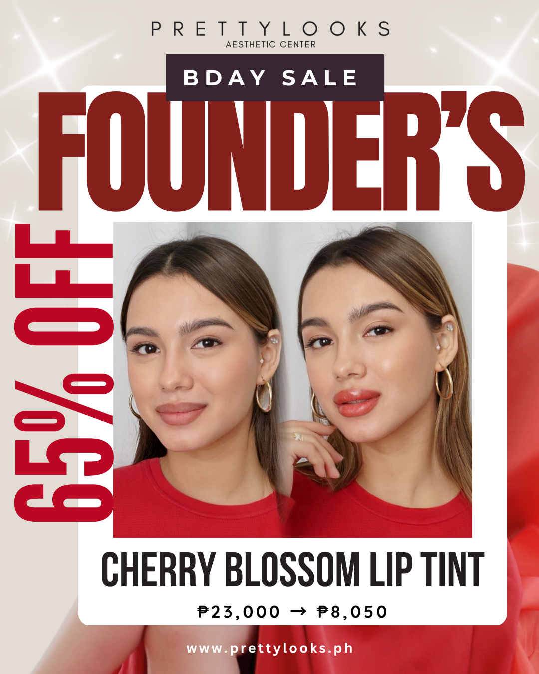 FOUNDER'S BIRTHDAY SALE 65% OFF