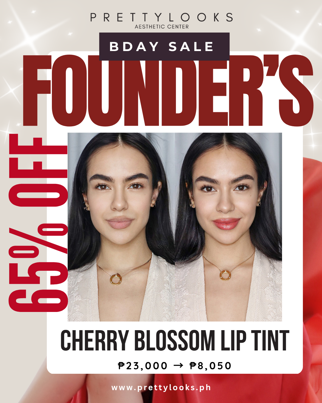 FOUNDER'S BIRTHDAY SALE 65% OFF