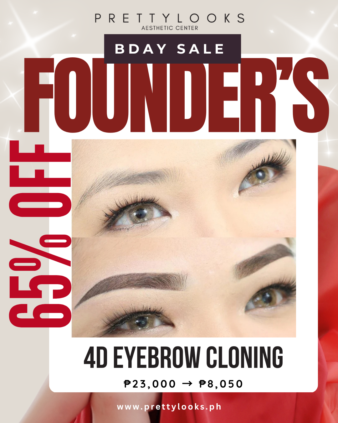 FOUNDER'S BIRTHDAY SALE 65% OFF