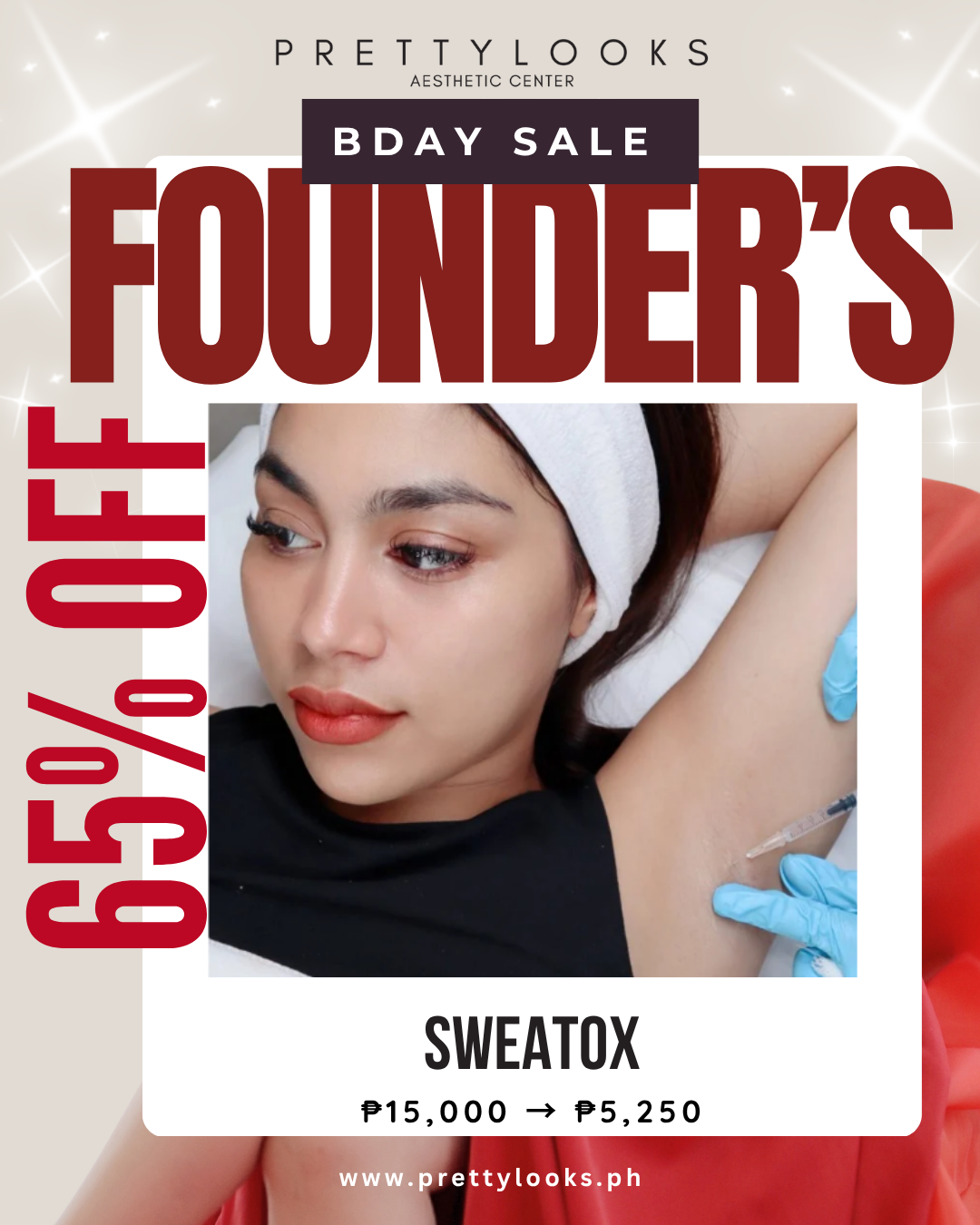 FOUNDER'S BIRTHDAY SALE 65% OFF