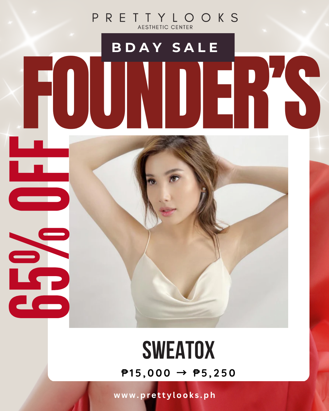 FOUNDER'S BIRTHDAY SALE 65% OFF