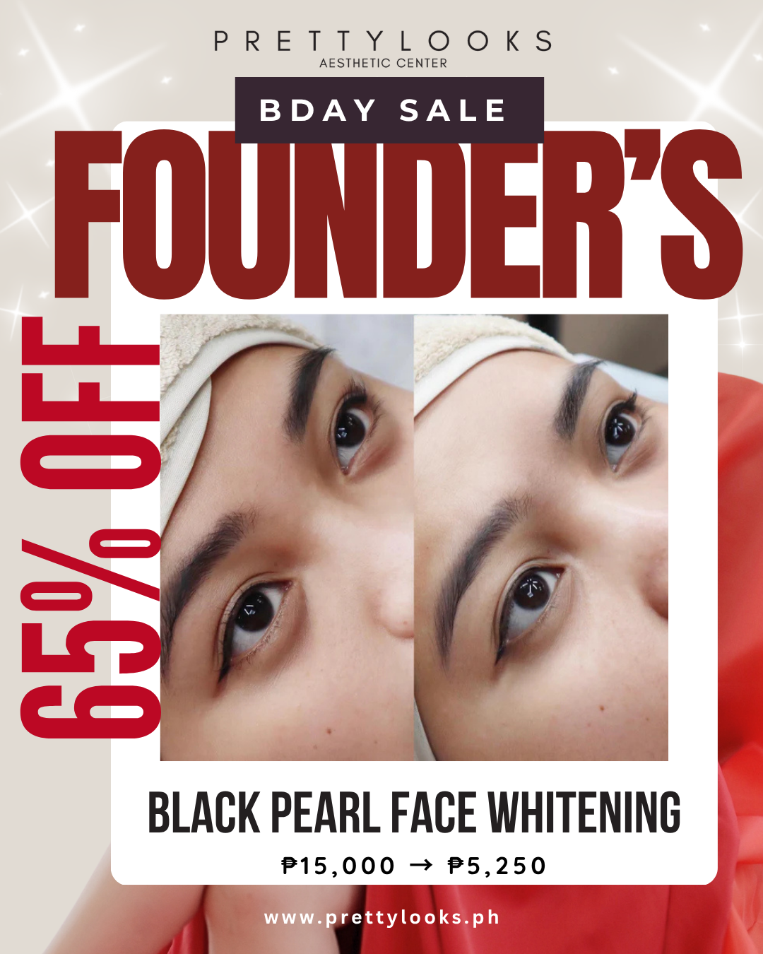 FOUNDER'S BIRTHDAY SALE 65% OFF