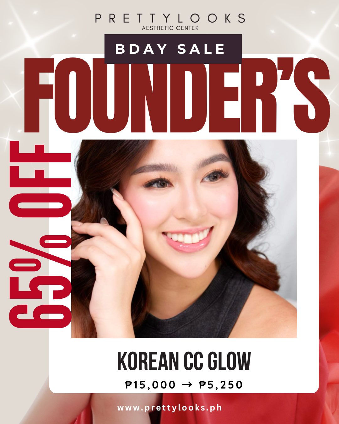 FOUNDER'S BIRTHDAY SALE 65% OFF