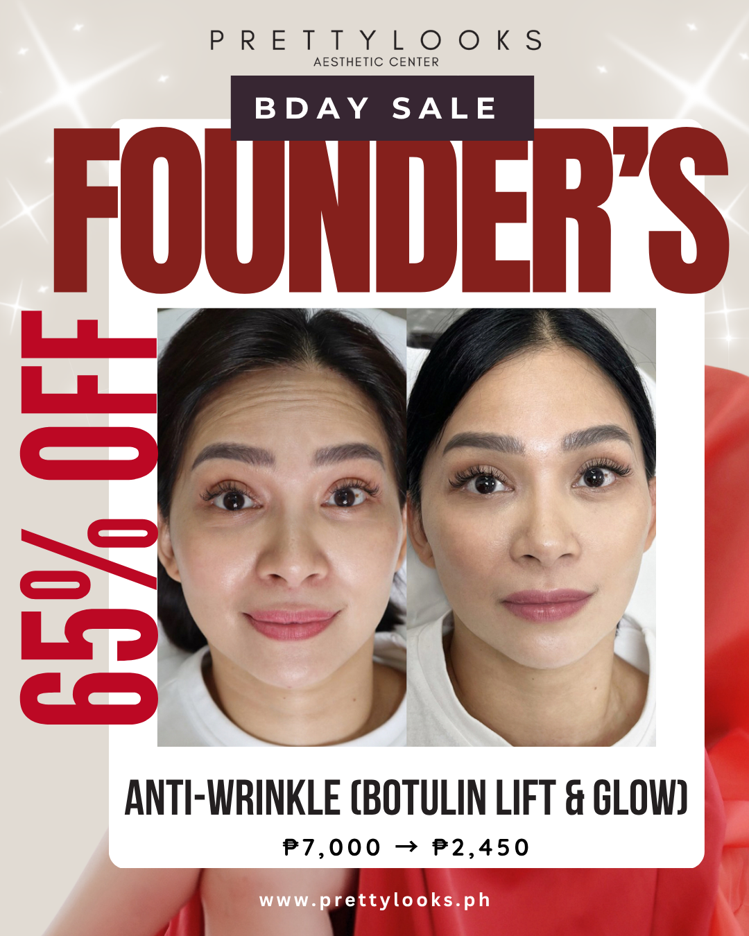 FOUNDER'S BIRTHDAY SALE 65% OFF