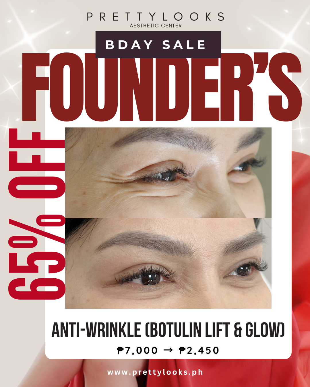FOUNDER'S BIRTHDAY SALE 65% OFF