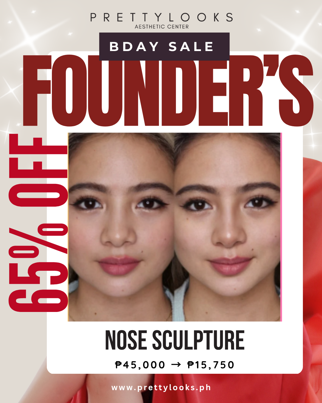 FOUNDER'S BIRTHDAY SALE 65% OFF