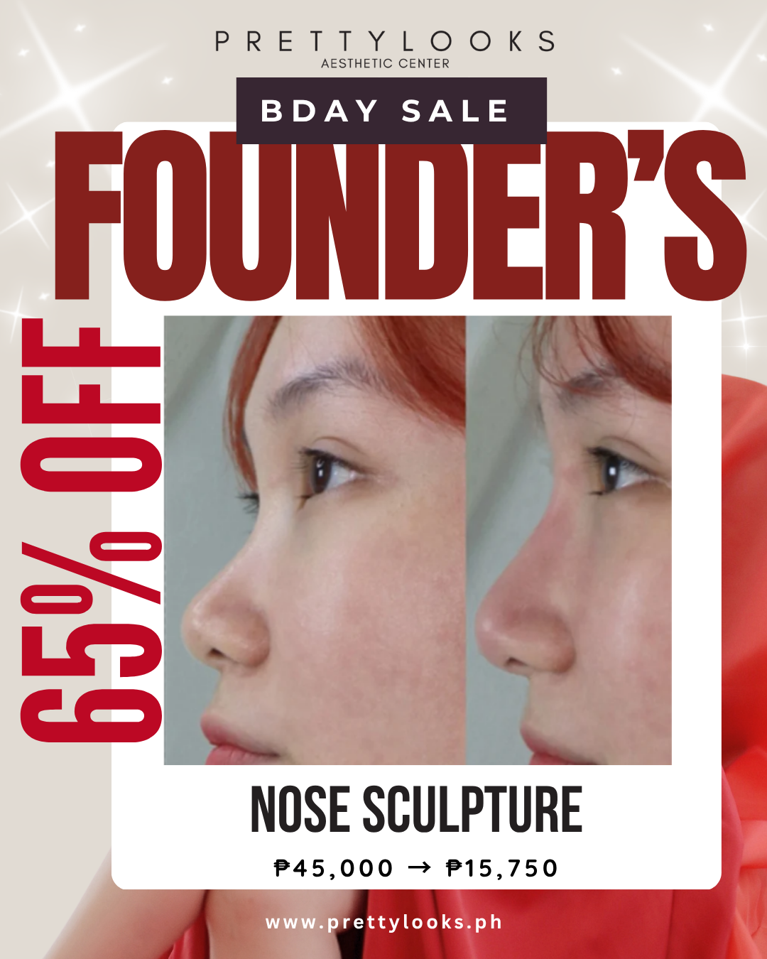 FOUNDER'S BIRTHDAY SALE 65% OFF