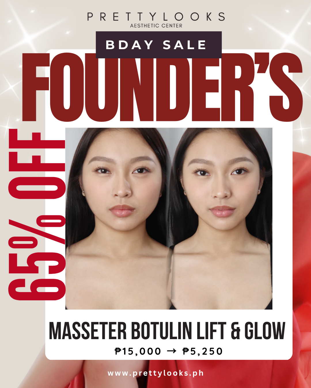 FOUNDER'S BIRTHDAY SALE 65% OFF