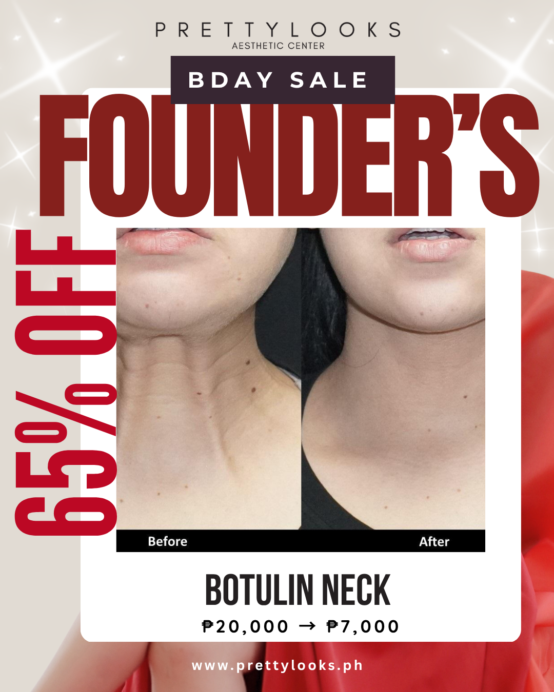 FOUNDER'S BIRTHDAY SALE 65% OFF