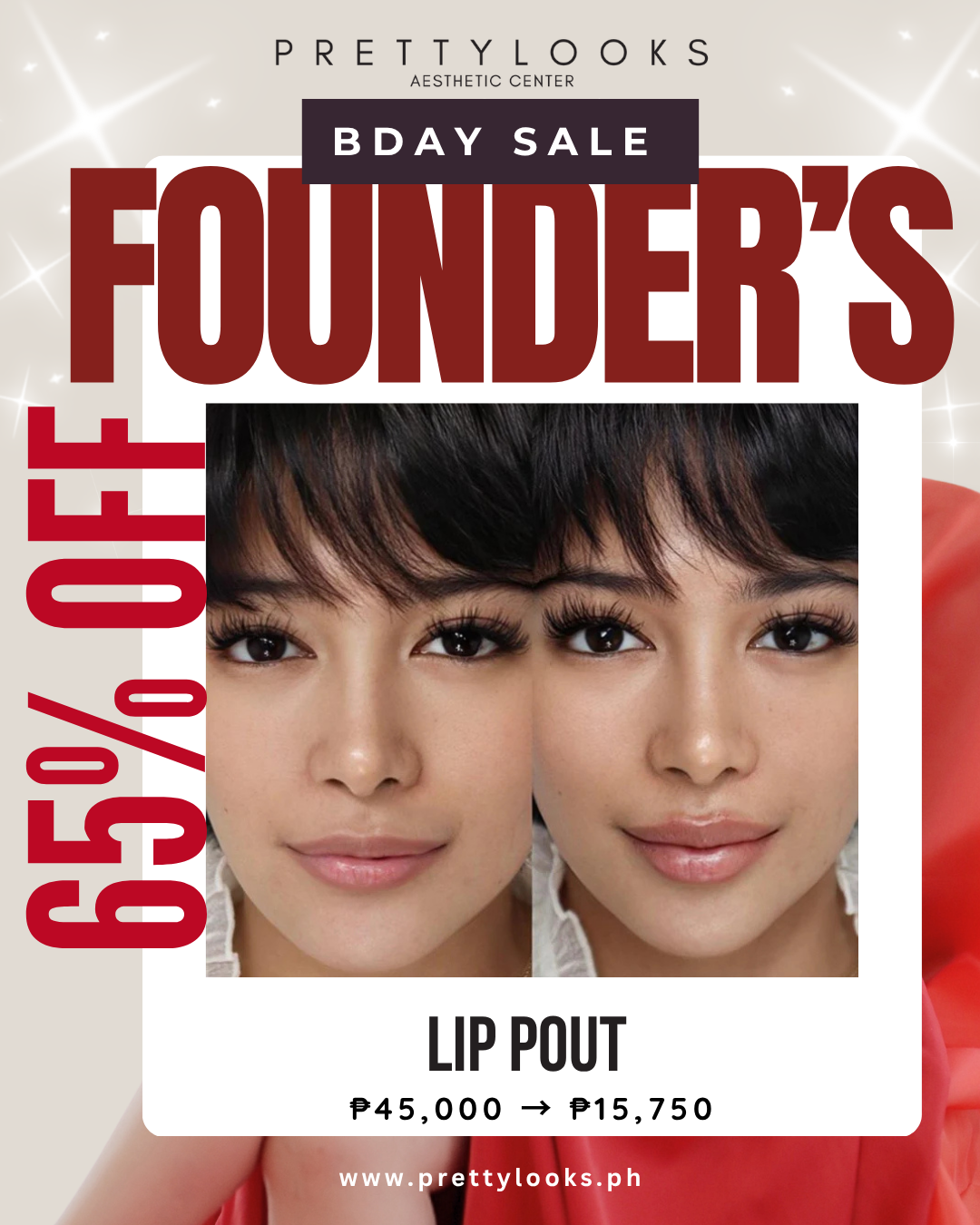 FOUNDER'S BIRTHDAY SALE 65% OFF