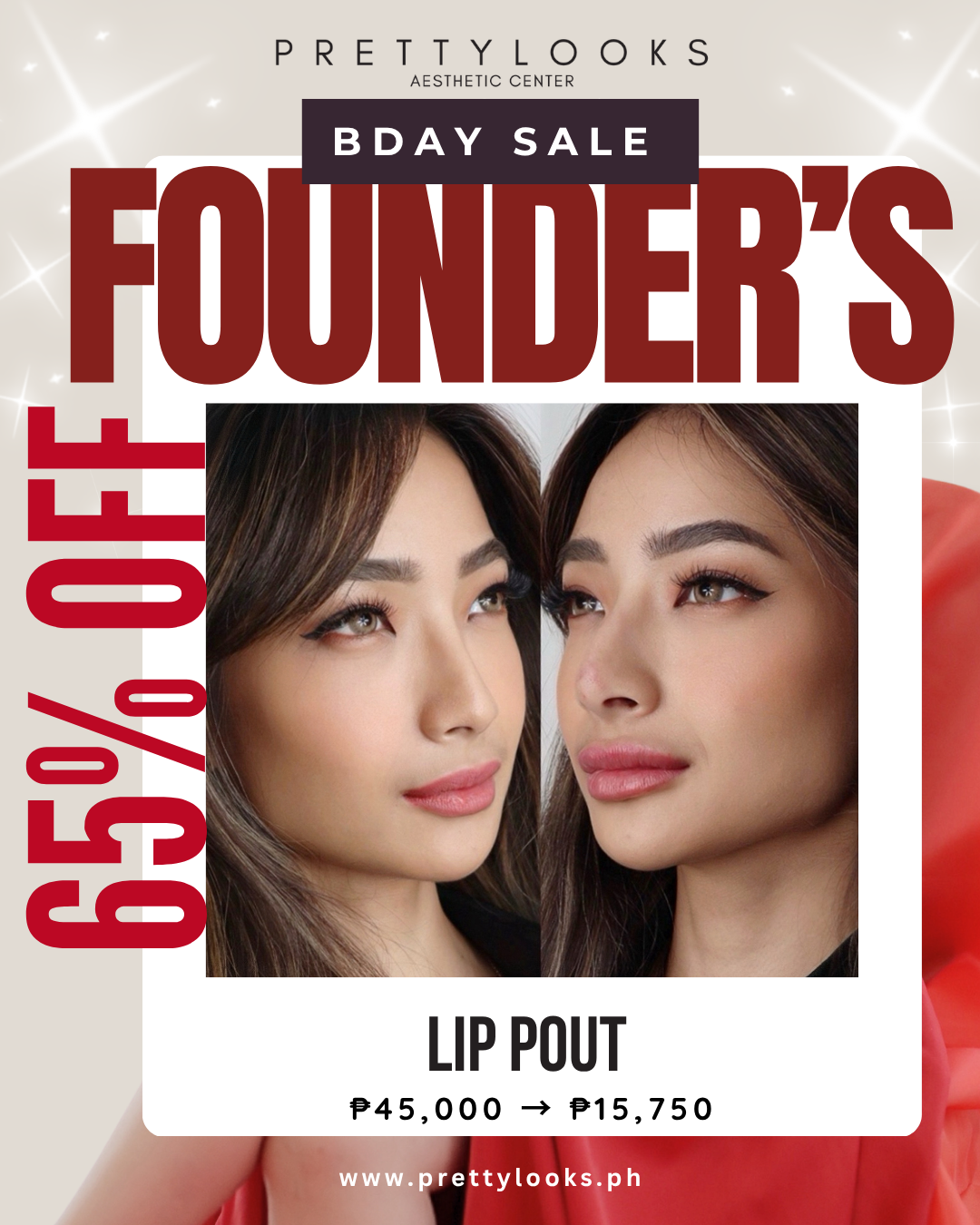 FOUNDER'S BIRTHDAY SALE 65% OFF