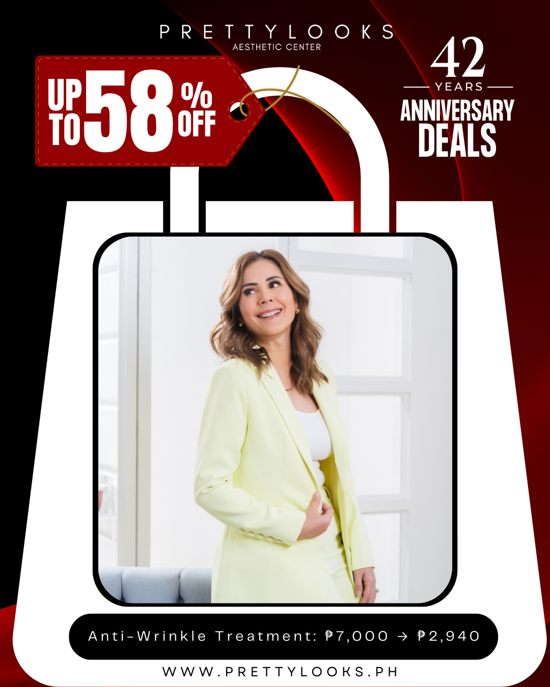 58% OFF ANNIVERSARY SALE 2025