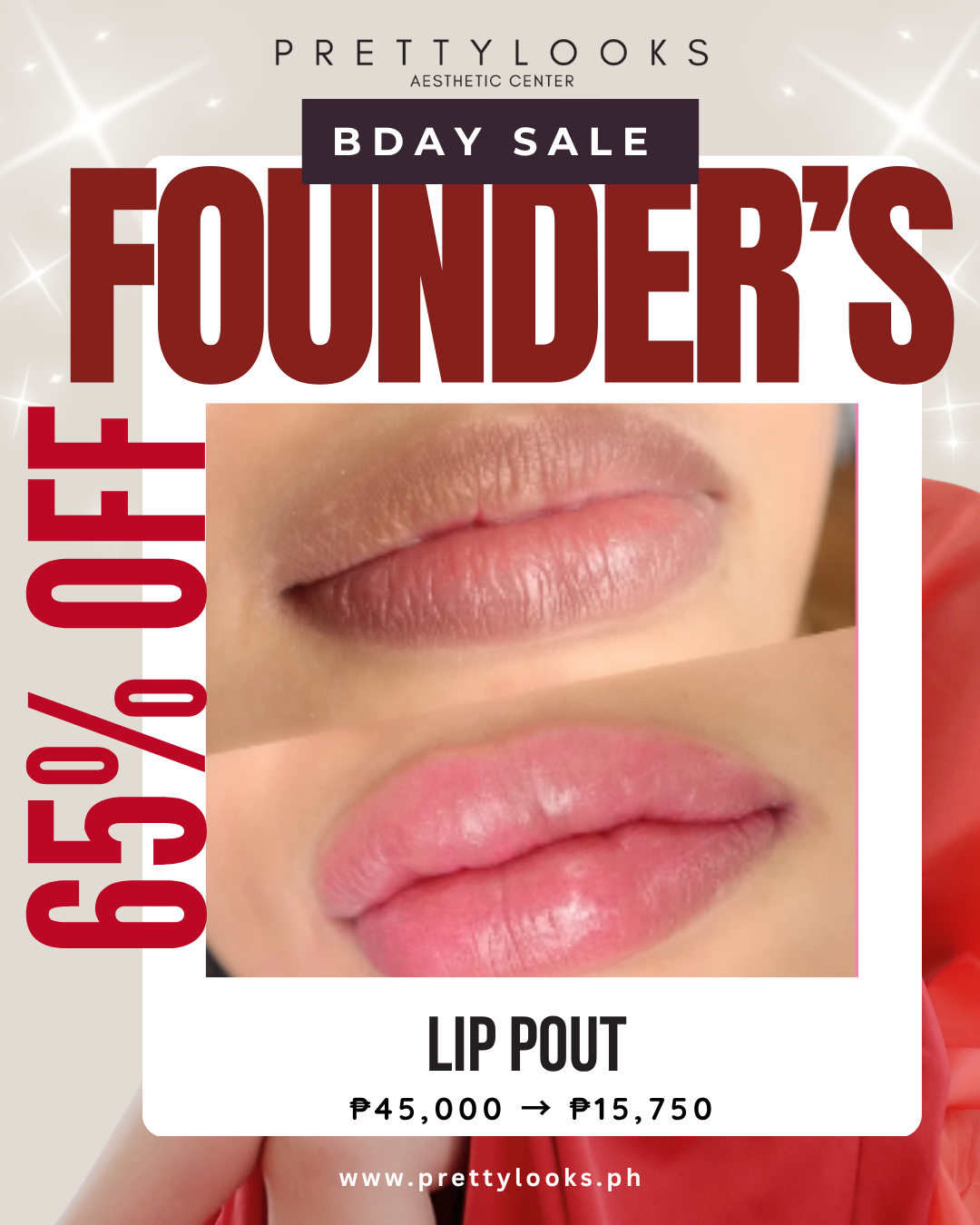 FOUNDER'S BIRTHDAY SALE 65% OFF