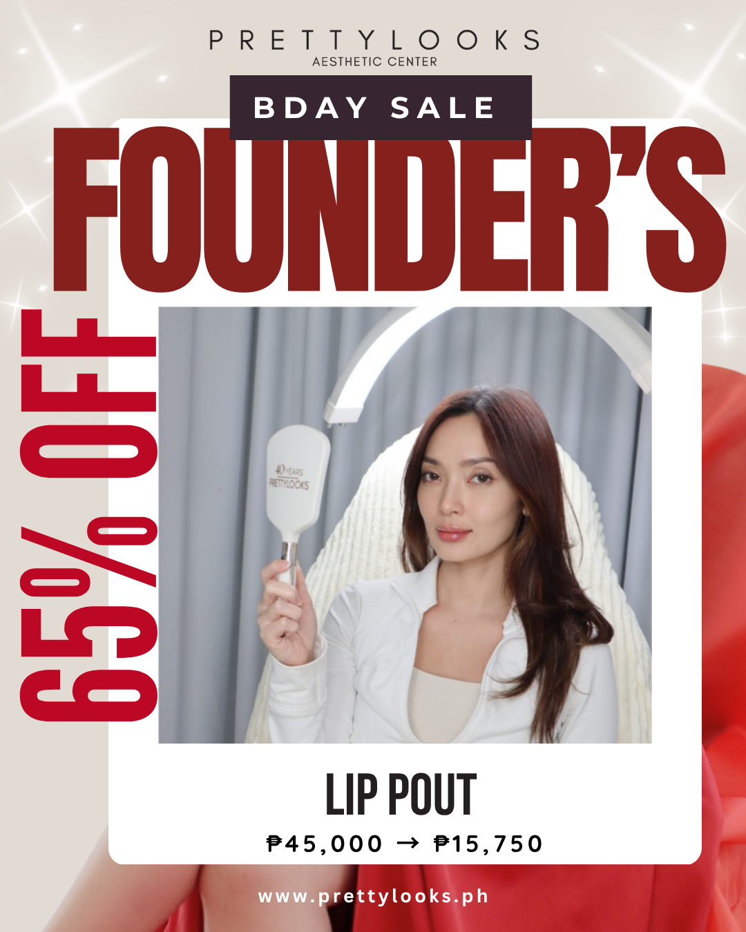 FOUNDER'S BIRTHDAY SALE 65% OFF