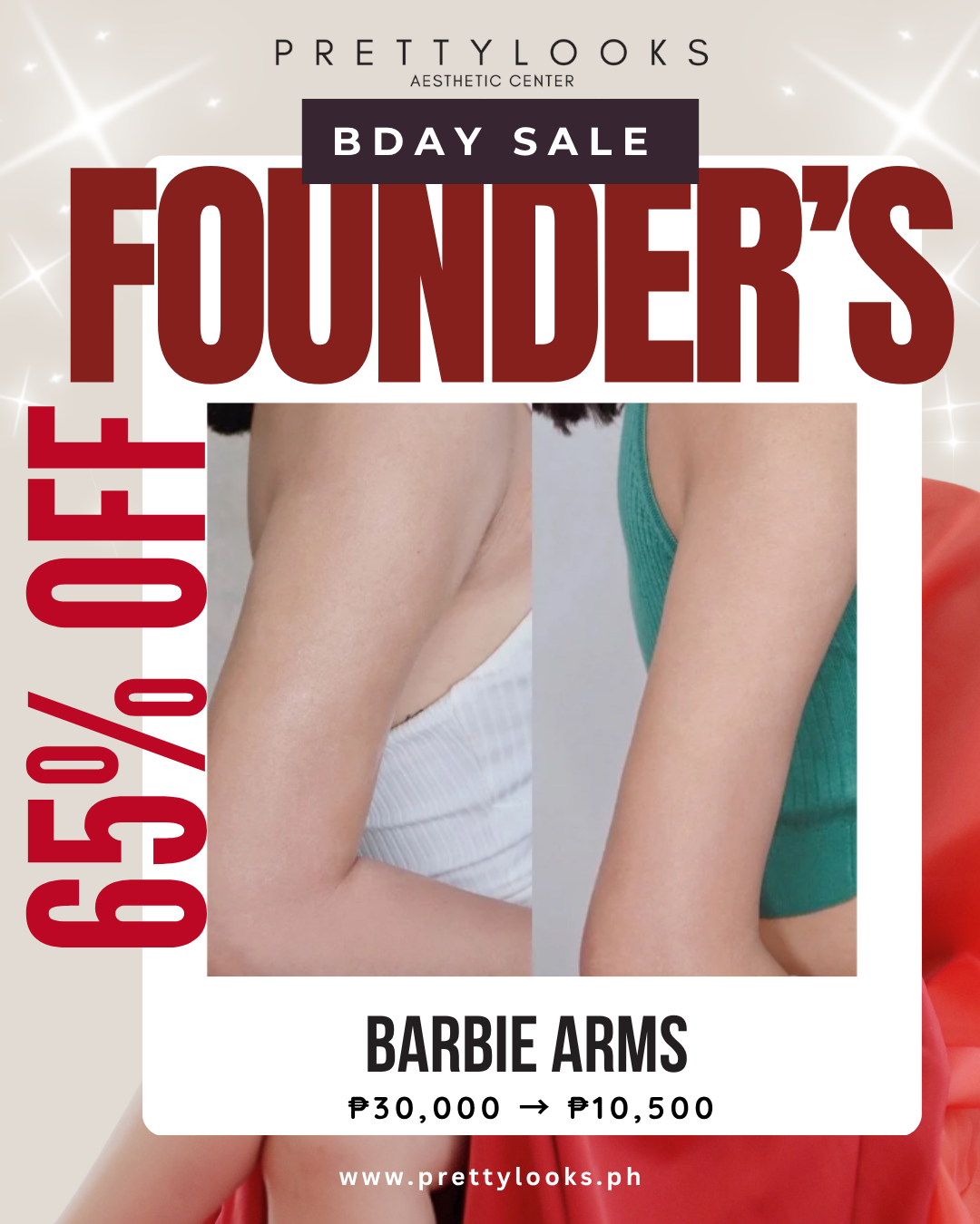 FOUNDER'S BIRTHDAY SALE 65% OFF