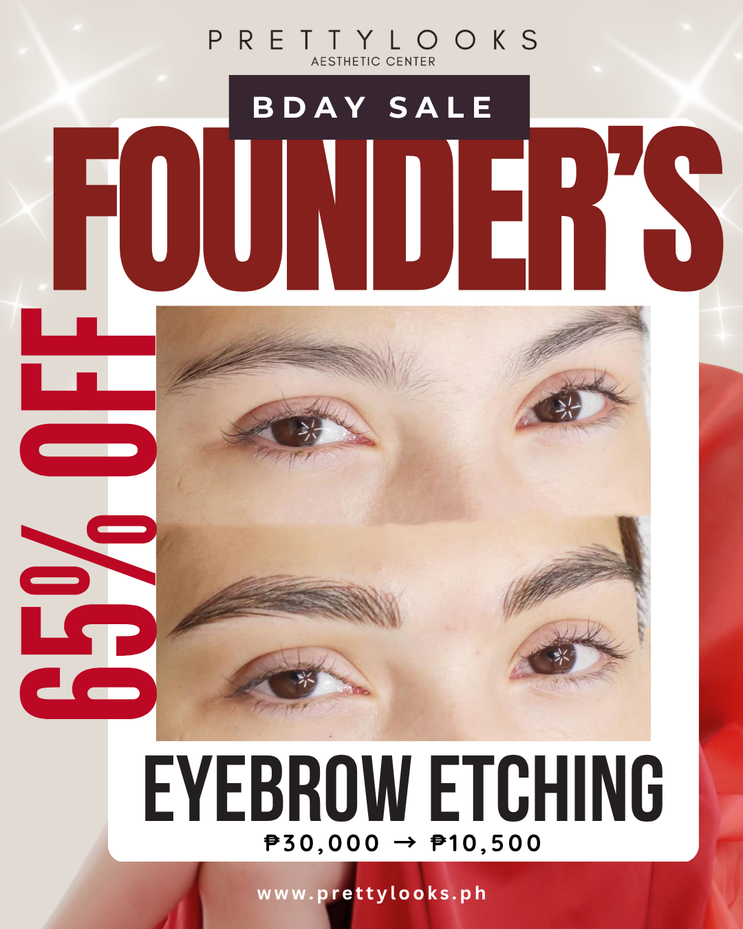 FOUNDER'S BIRTHDAY SALE 65% OFF